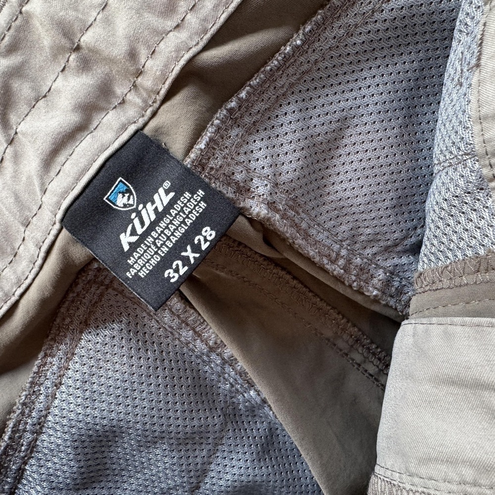 Kuhl Pants Mens 32x28 Gray Stretch Hiking Zip Pocket Lined Nylon Outdoor Travel - Picture 5 of 8
